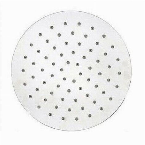 Cleafe - Soffione Doccia Rotondo 20cm Ugelli Fori Attacchi Bagno Miscelatore 69119 Moderno -