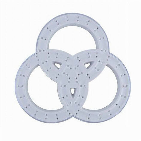 Cleafe - Soffione Per Doccia Bagno 3 Anelli In Abs Miscelatore Doccetta Multigetto 87514 -