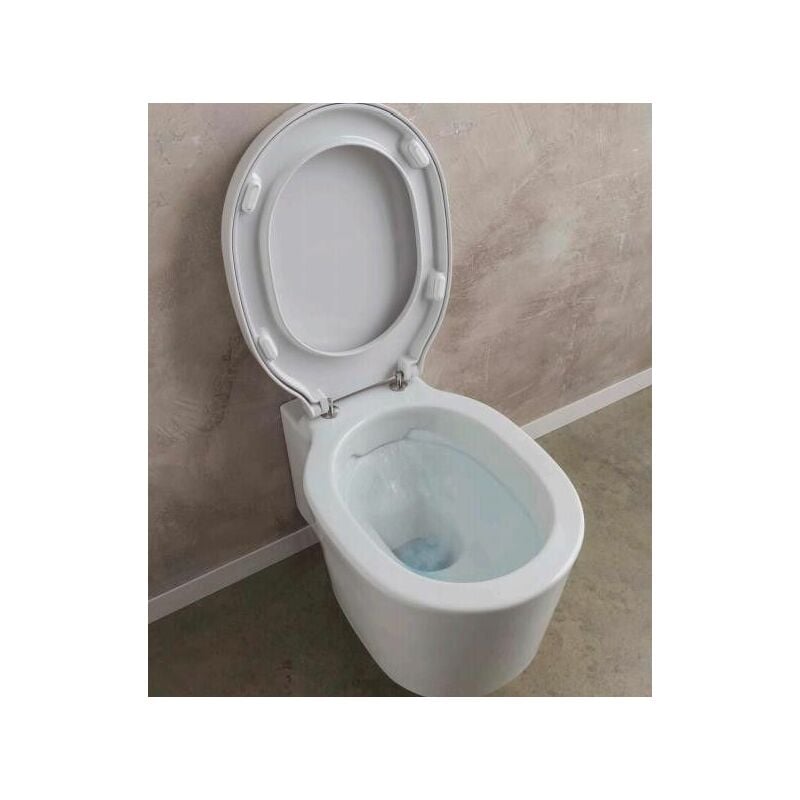 Scarabeo - Clean Flush wc cuvette suspendue Bucket Abattant standard blanc