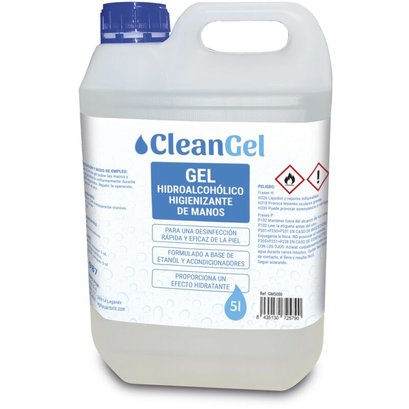 

GM5000 - Gel hidroalcohólico en garrafa de 5000 ml - Cleangel