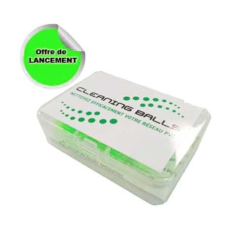 ATEPAC Cleaning balls, 12 boules magiques de nettoyage pour les flexibles et les réseaux pvc