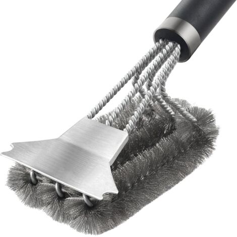 Cleaning Brush Scraper for Plancha, Plancha Scraper for Stainless Steel Plate Professional Plancha Scraper Plancha Scraper with Handle, Stainless Steel Plancha Scraper, Ikodm Barbecue Grill Scraper Cl
