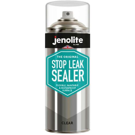 AUTRES Clear - 1 x 400ml Aerosol - JENOLITE Stop Leak Sealer Spray - Clear Aerosol - Waterproof Sealant - Fills, Seals & Stops Leaks