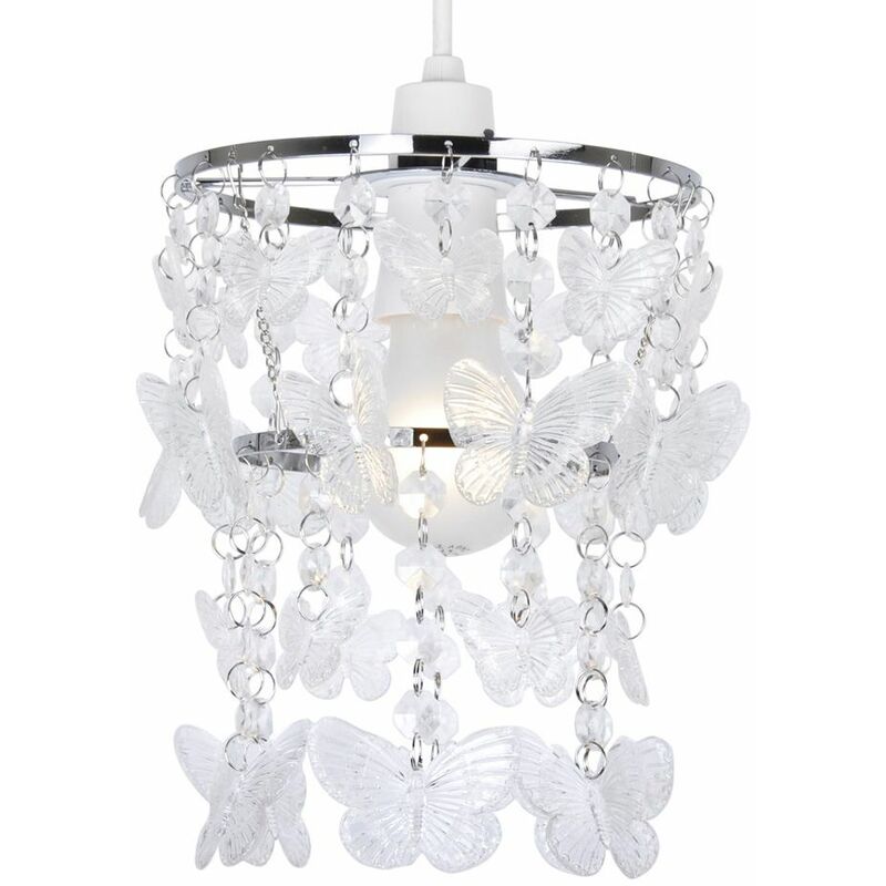 Clear Acrylic Butterfly Ceiling Pendant Light Shade