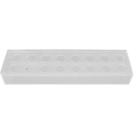Clear Acrylic Flower Vase Multi Holes Elegant Decorative Long Rectangle Vase for Wedding Home Dining Table Decor 40cm/15.7in