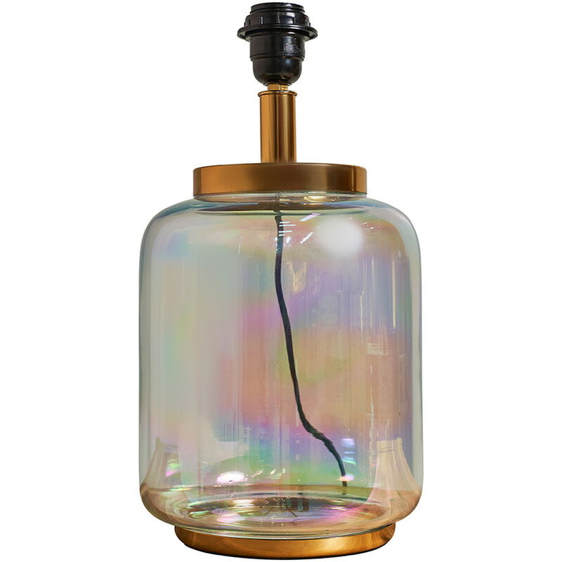 Clear Glass Table Lamp Base -