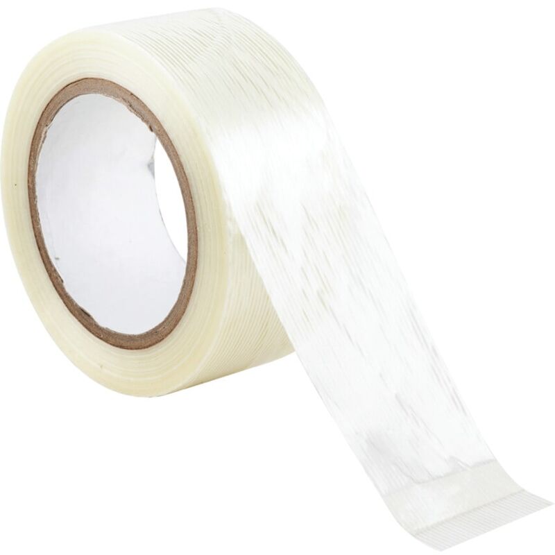 Kennedy Clear Polypropylene Filament Strapping Tape - 50mm x 50m - Transparent