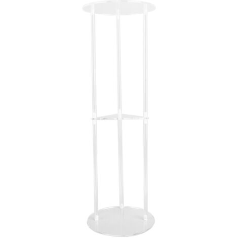 Clear Small Acrylic Drink Table Minimalist Small Round Side Table for Living Room Bedroom Balcony