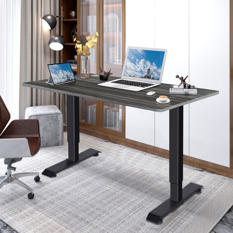 Devoko electric standing desk, height adjustable, impact protection, computer desk for home office,