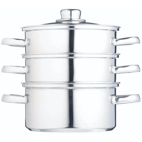 Clearview - Dampfgarer de 3 Etagen de Edelstahl (16 cm)