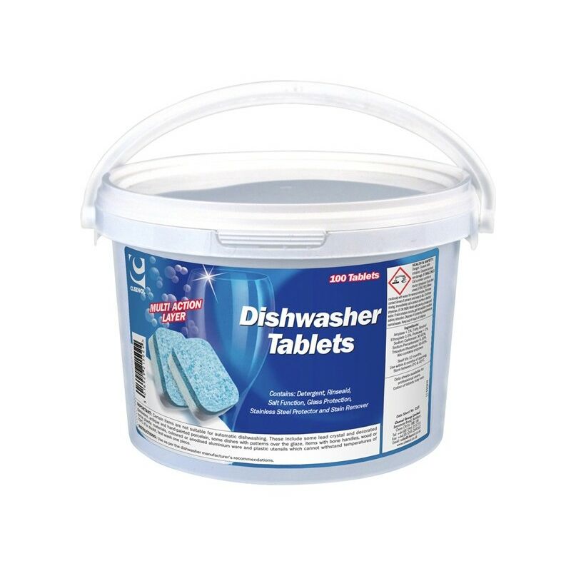 Dishwasher Tablets - Tub of 100 - 022221/100 - Cleenol