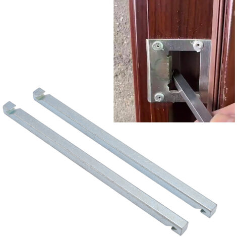Clef de Serrure pour Porte Sécurité avec 2 Clés d'Alignement et d'Ajustement en Acier Carbone pour Supprimer l'Espace et les Gaps Entre Porte et Portillon