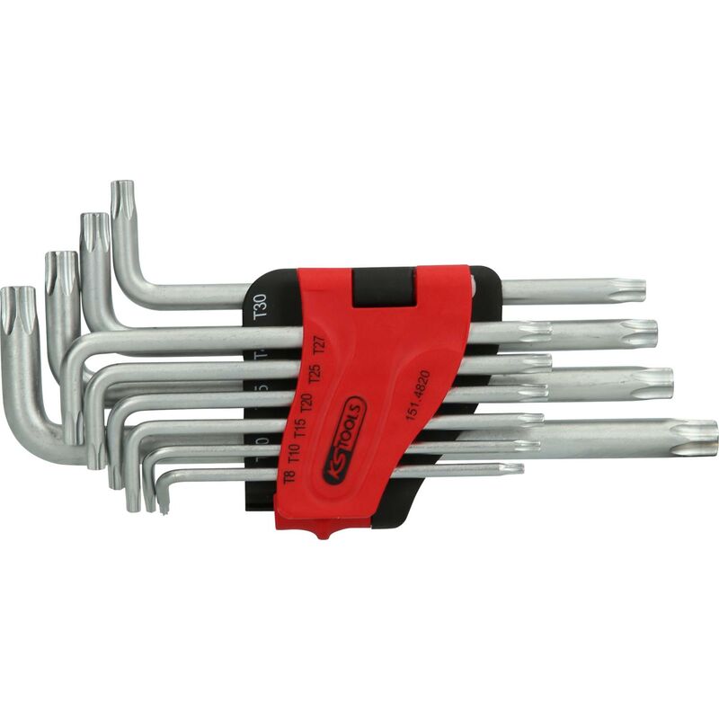 

Kstools - KS TOOLS Juego de llaves acodadas Torx con orificio, largas, 10 pzs, TB8-TB50