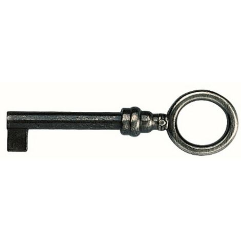 Clef X 42 ronde zamak finition vieux fer - CADAP - 1253/5V