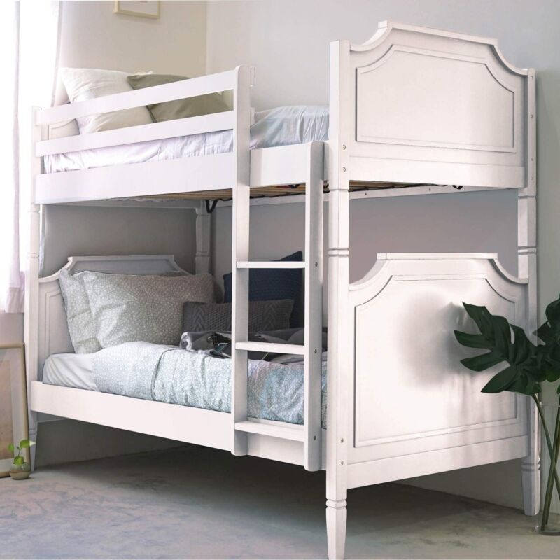 Mobilier Deco - clemence ii - Lit superposé séparable 90 x 190 cm en bois blanc