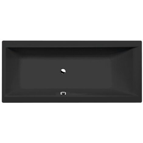 CLEO Bain rectangulaire 180x80x48cm, Noir Matt