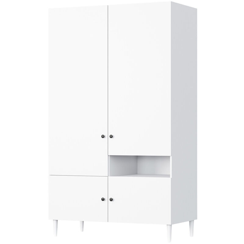 Gaby - armoire - blanc - 120x200 cm - blanc
