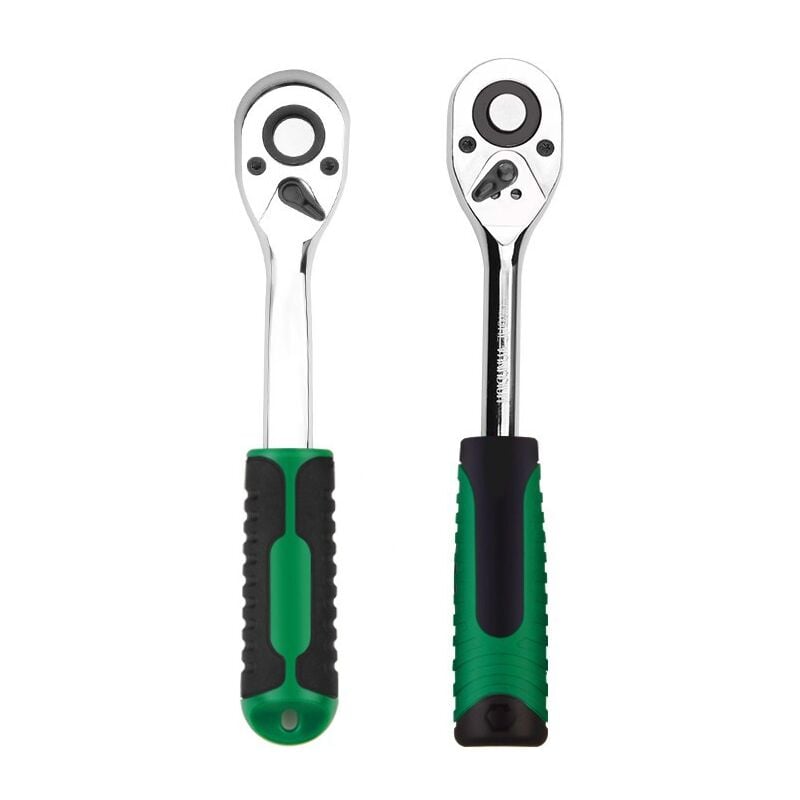 Clés à cliquet 3/8', Poignée de Clé à Douille à Dégagement Rapide 72 Dents, Acier au Chrome Vanadium de Haute Qualité, Outil de Garage de Réparation