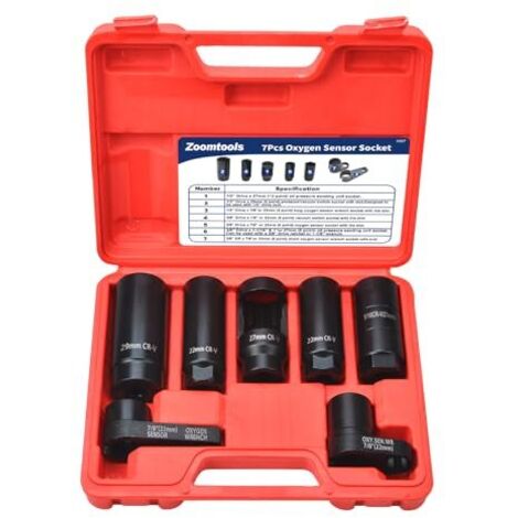 clés à douille pour sonde lambda, 22mm 27mm 29mm, Entraînement 1/2'' 3/8'' 7 pièces -