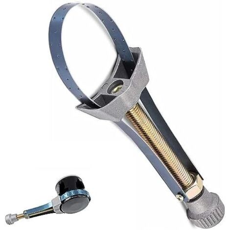 Clés à Filtre Huile,Sangle Clé Diamètre Réglable,Filtre Huile Sangle,Clé Sangle Réglable pour Filtre,Diamètre de Courroie Retrait Camion Voiture -