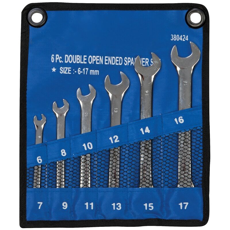 Jeu 6 clés plates Silverline 380424