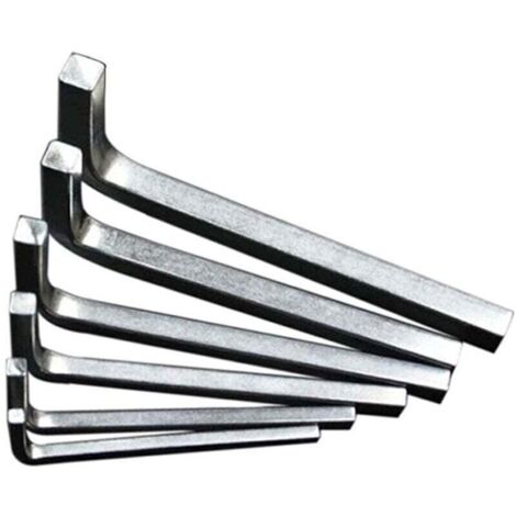 Clés à molette carrées 6 pièces, clé universelle en L en chrome vanadium, clé à tête carrée de 3 à 8 mm
