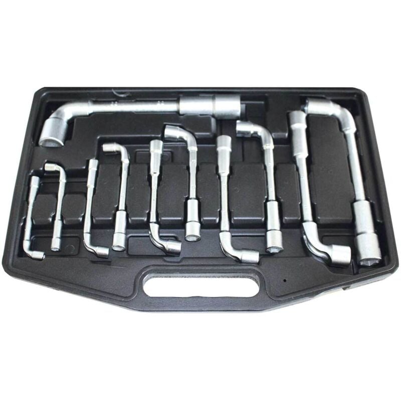 Coffret jeu de 11 cles a pipe debouchees bgs diy de 6 à 22 mm