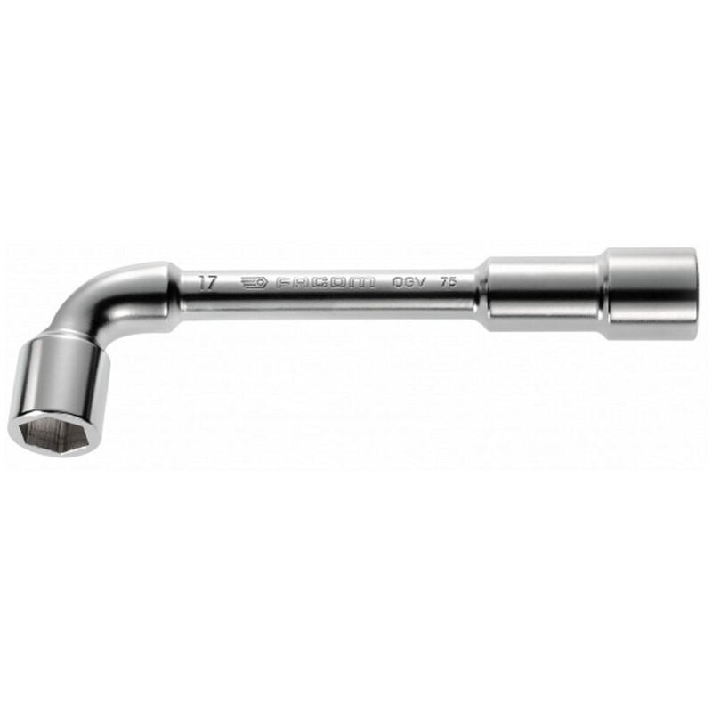 Cle a pipe 6-6 pans debouchees 75 Facom toutes dimensions au detail - dtail : 22 mm