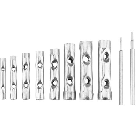 Clés à tube 6-22 mm, jeu de 10