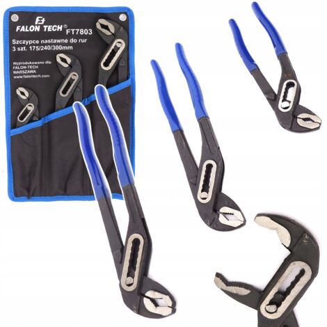 CLÉS À TUBE RÉGLABLES 175-240-300 mm PINCES