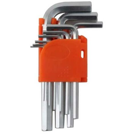 Clés Allen 1,5/10 pcs. 9 CV Courte Haute 05323
