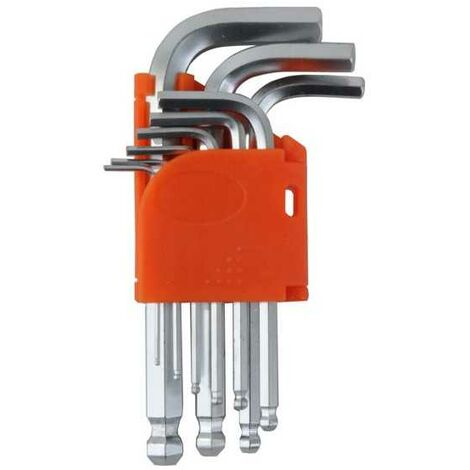 Clés Allen 1,5/10 pcs. 9 Cv Sphère C Haute 04143