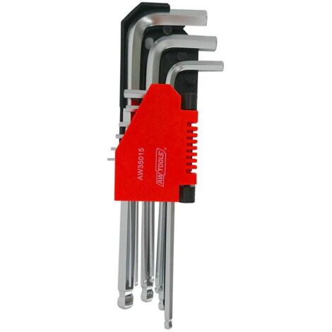 CLÉS ALLEN AWTOOLS BLACK LINE 9 pièces/BILLE 1,5-10