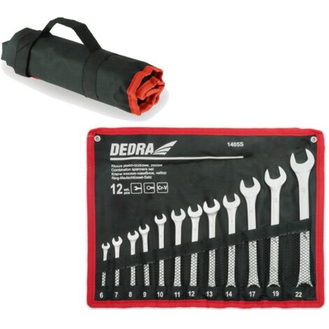 Clés dedra 1405s acier CrV 12 pièces avec boîtier
