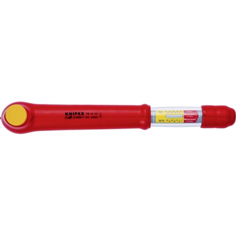 Clés dynamométriques, avec carré mâle, réversible Knipex