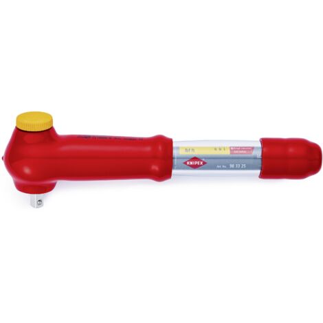 Clés dynamométriques, avec carré mâle, réversible Knipex