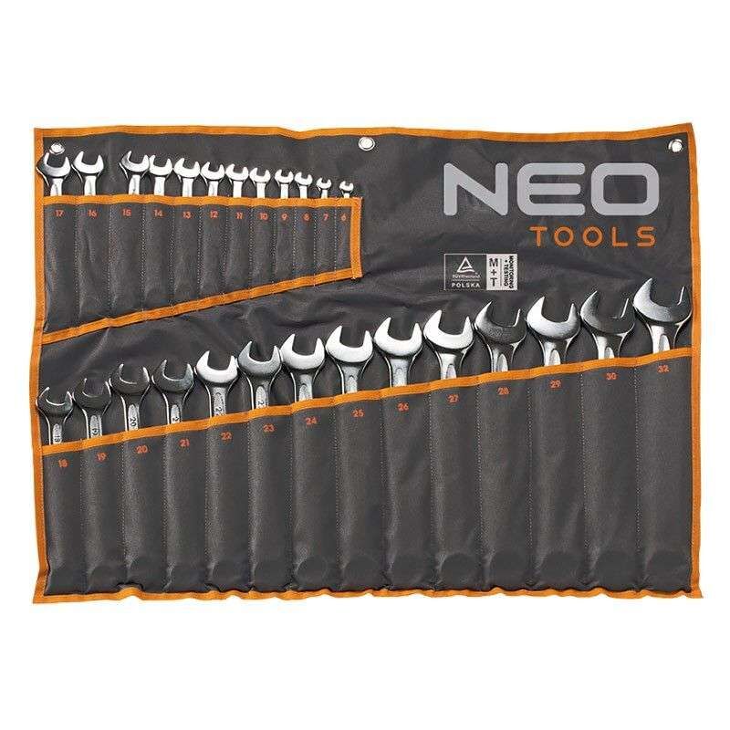 Jeu de 26 clés mixtes à profil cannelé Spline NEO tools 09-754 (6-32mm)