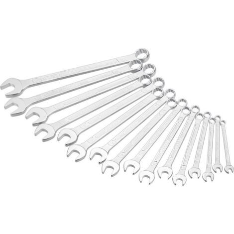 Clés hazet 600spc/16 double T profil chrome 16 pièces