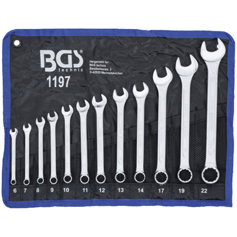 Jeu de clés mixtes 6-22mm 12pièces