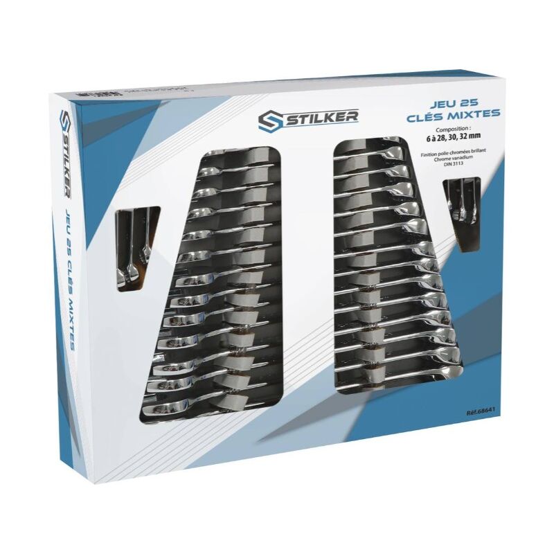 Stilker - Clés mixtes de 6 à 28/30/32mm full polish 68641
