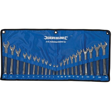 CLES MIXTES METRIQUES + COTES POUCES IMPERIALES - TROUSSE DE 22 CLES