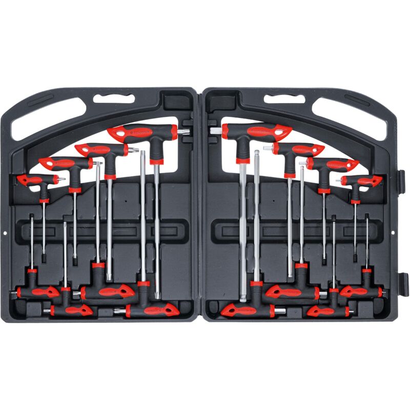 Bgs Technic - Clés poignée t six pans intérieurs / profil en t (pour Torx) 16 pièces