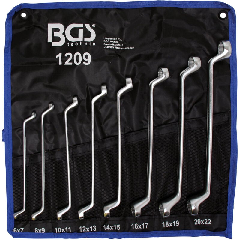 Bgs Technic - Cles polygonales oeil doubles contre coudees de 6 à 22 mm