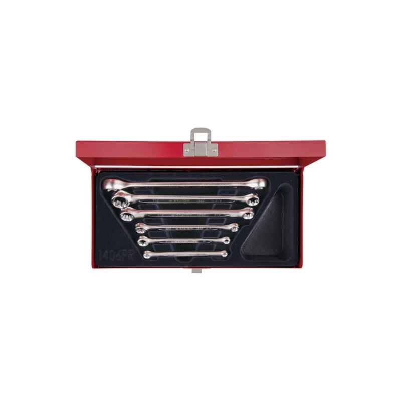 King Tony - Coffret de 6 clés polygonales droites Torx E6 à E24