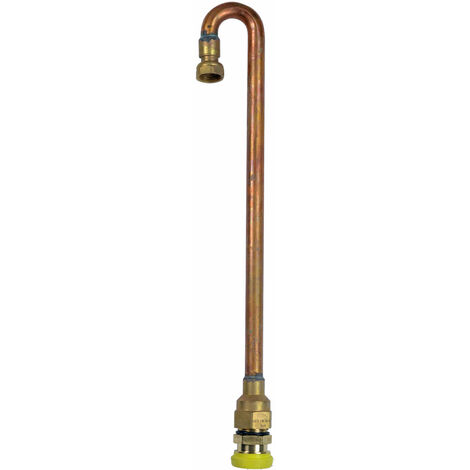 Clesse Industries – Raccord coudé 180° flexiCLIC DN15 – Écrou tournant 1/2' – Installation gaz sans brasage – Norme ATG – Pression 0.5 à 2 Bars