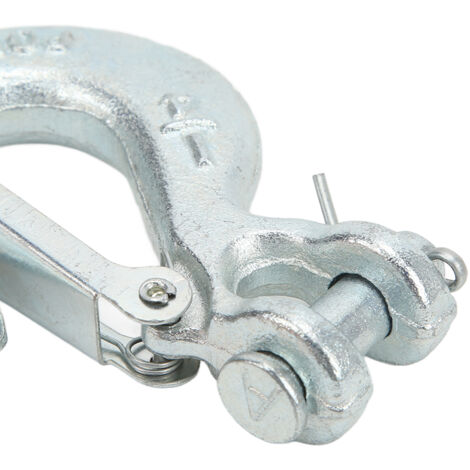 Clevis avec attelage de sécurité, 1/4in, acier forgé G70 pour chaînes de remorque et véhicule