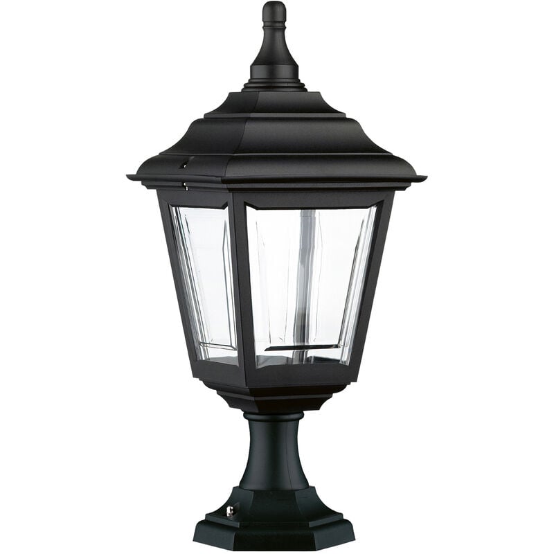 Borne classique clic-clac 4 IP44 E27 42W 500mm Noir