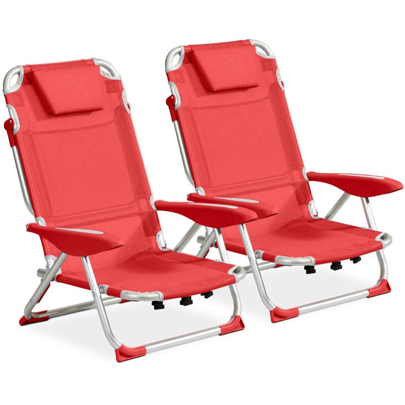 Lot de 2 fauteuils Clic Clac des plages Clic Clac des Plages - Melba - Orange