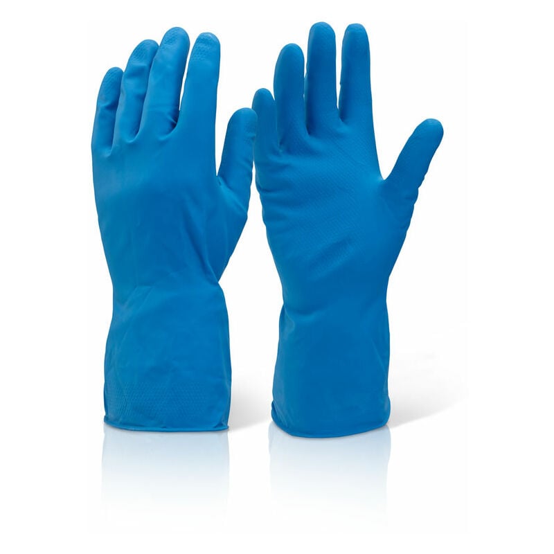 Beeswift Household Medium Weight Gloves Blue Xl