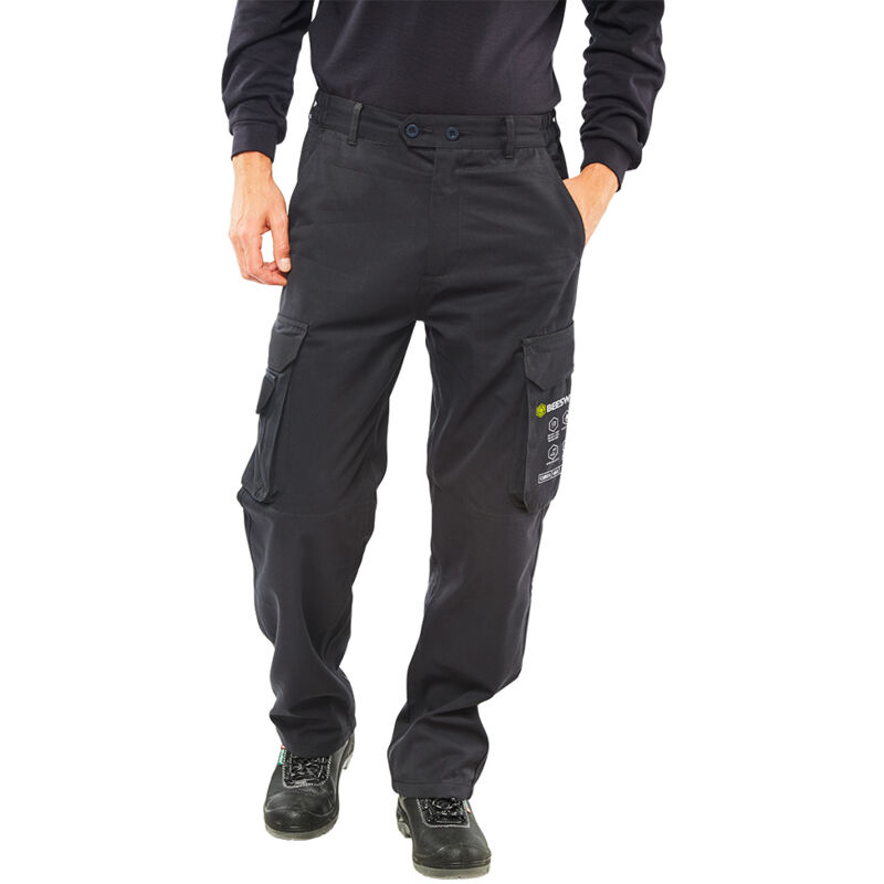 Arc compliant trouser navy 28T - Navy Blue - Navy Blue - Click